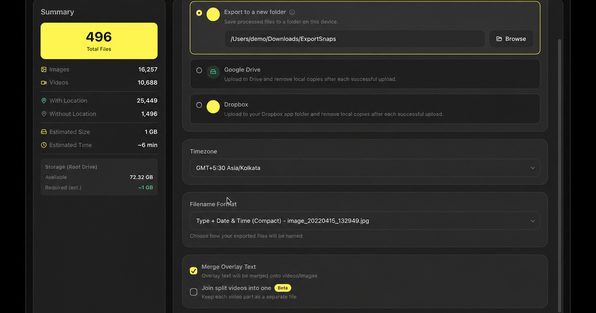 FixMyExport screenshot