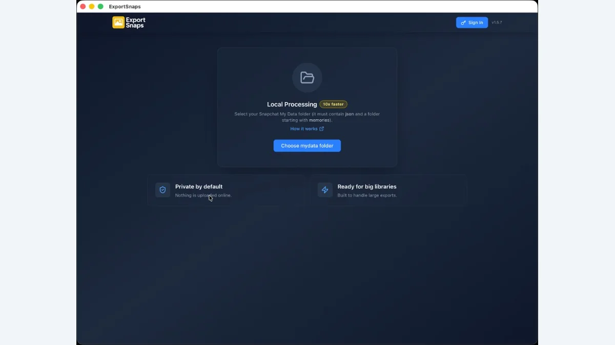 Select your primary folder in FixMyExport
