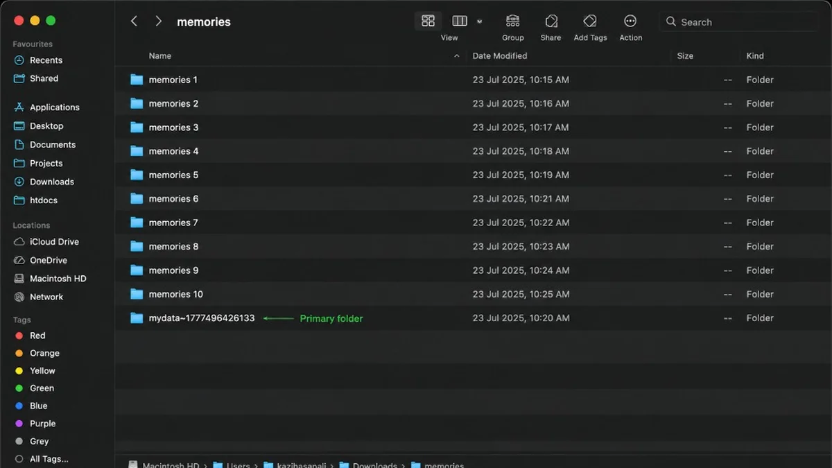 Download & unzip all folders